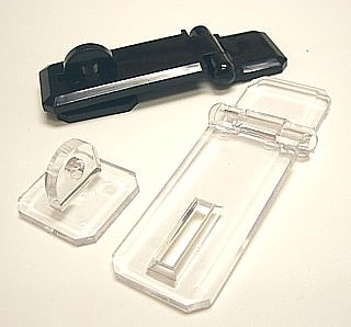 AD-Hasp Hasp attachment for Plexiglas, acrylic and plastic display construction