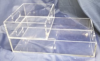 Clear Acrylic Stackable Plexi Trays