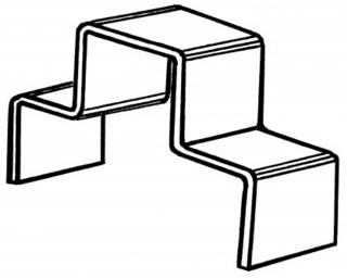 Clear Acrylic Stair Step Display Stands, Acrylic Pedestal Risers, Acrylic Product Easel