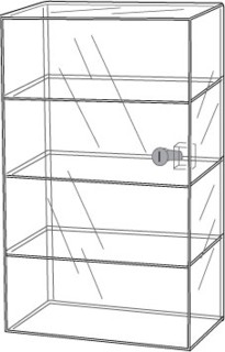 Acrylic Showcases, Locking displays, Security displays, Plexiglas, Plexiglass, Lucite, Plastic, plexi