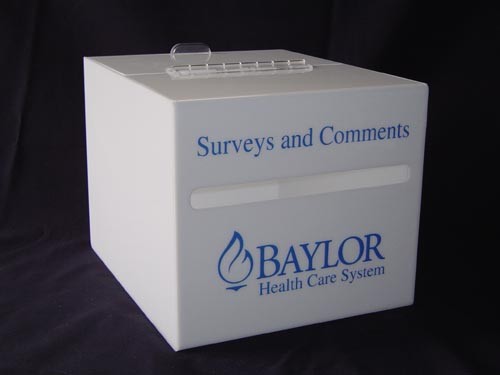 Custom Acrylic Ballot Box with Silkscreening