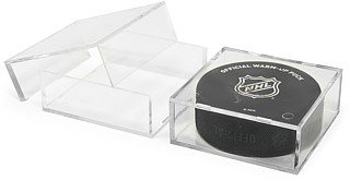 Clear Acrylic Hockey Puck Display Case For Displaying Sports Memorabilia or Autographed Hockey Pucks