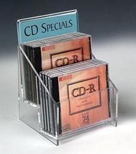 Acrylic Tiered CD Merchandisers