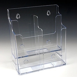 2 Pocket Brochure Literature Holder Model CH2x85 with dividers
