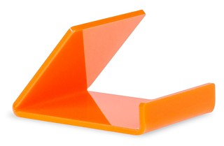 CPE6-O Cellphone Easel Made from Orange Plexiglas, Plexiglass, or Plastic