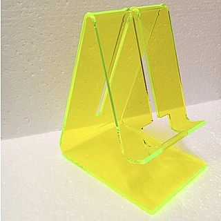 CPE8-GF Fluorescent Green Acrylic Cellphone Easel Cell Phone Stand