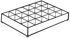 Acrylic Sectioned Displays, Racks with Dividers, and Compartment Trays, Plexiglas, Plexiglass, Lucite, Plastic, plexi