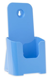 Light Blue Acrylic Countertop Literature or Brochure Holders for Desk