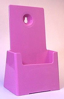 Pink Countertop or Wallmount Brochure Literature Holder Model CW4-P