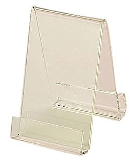 Acrylic J Easels J-Stand Displays with Front Lip