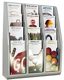 Gray Lightweight Multiple Pocket Brochure Holders
