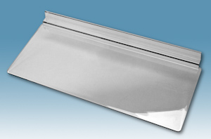 SS126-M 12x6 Molded Styrene Slatwall Shoe Shelf and Slatwall Shelving