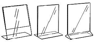 Display Picture Frames and Signholders in Acrylic, Plexiglas, Plexiglass, Lucite, Plastic
