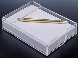 Plastic Memo Pad Holders, Scratch Pad Holders, Memopad, Acrylic, plexi, plexiglass, plexiglas, lucite