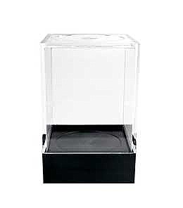 Clear Plastic Display Box Container with Black Base Model PB27