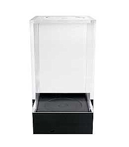 Clear Plastic Display Box Container with Black Base Model PB28