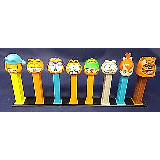 Black PEZ Rails for Holding PEZ Dispensers Upright For Display