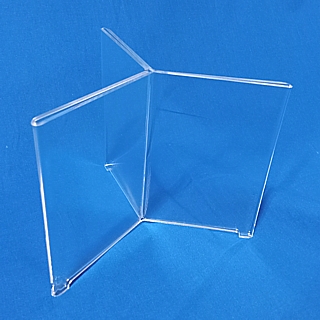 Propeller Style 6 Sided Photo Display Frames in Acrylic, Plexiglas, Plexiglass, Lucite, Plastic