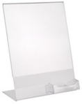 Plexiglas, acrylic and plastic frames  and Signholders with pocket or business card holder, plexi, plexiglass, lucite