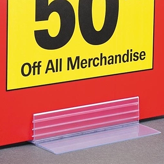 Clear PVC Sign Base