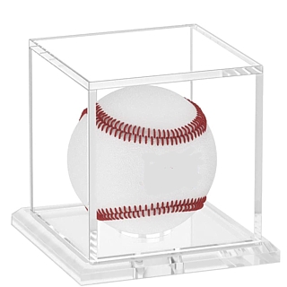 Clear Acrylic Baseball Display Case For Displaying Sports Memorabilia or Autographed Baseballs
