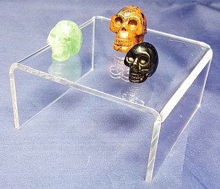 Clear 3/16 Acrylic Square Short U Risers in Plexi and Lucite