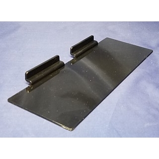 Black Molded Styrene Flat Shelf For Slatwall or Slotwall