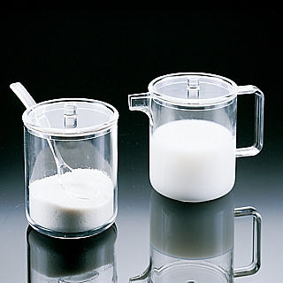 AG-K17 Clear Acrylic Sugar & Creamer Set w/ Spoon