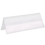 Plexiglas, acrylic and plastic tent frames, table tent, signholders, plexi, plexiglass, lucite
