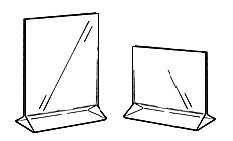 Top Loading Display Frames in Acrylic, Plexiglas, Plexiglass, Lucite, Plastic