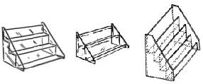 Acrylic Tiered Shelves, Plexiglas, Plexiglass, Lucite, Plastic, displays, risers, merchandisers, plexi