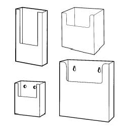 Wallmount Acrylic and Plastic Brochure and Literature Holders, plexi, plexiglass, plexiglas, lucite