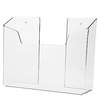 Clear Acrylic Wallmount Literature Holder model WH110