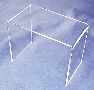 Clear Acrylic 1/8 Thick Wide Rectangular Risers