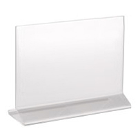 Upright 2-Sided Bottom Loading Display Frames in Acrylic, Plexiglas, Plexiglass, Lucite, Plastic
