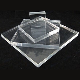 Clear Solid Acrylic Display Blocks Made from Plexiglas, Plexiglass, lucite and plastic