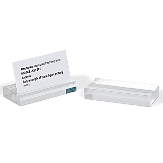 Clear Acrylic Sign Block Price Ticket Holder