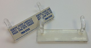 Clear Pegboard Adapter Clip With Adhesive Tape Back