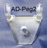 AD-Peg2 Pegboard adapter attachment acrylic displays