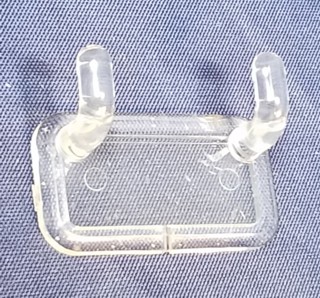 Clear Pegboard Adapter Clip For Gluing or Solvent Welding