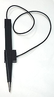 AD-Pen2 Black Pen with Straight Tether
