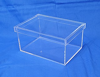 Clear Acrylic Box with Removable Shoebox Type Lid