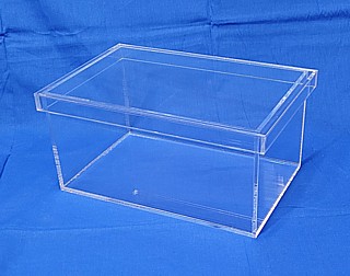 Clear Acrylic Box with Removable Shoebox Type Lid