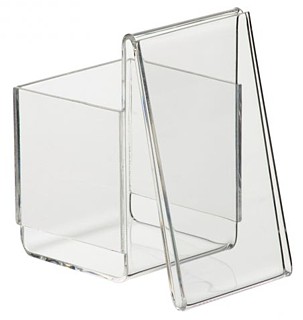 Clear Acrylic Vertical Business Card Holder