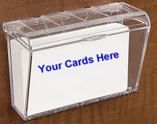 Weatherproof Business Card Holder For Exterior Use