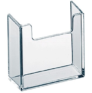 Clear Acrylic Vertical Business Card Holder Attachment For Glueing