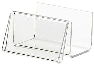 Clear Acrylic Business Card Holder with Sign Holder