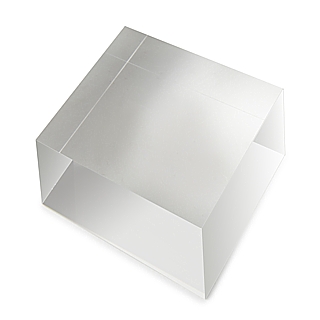 Clear Solid Acrylic Display Block 3 x 3 x 2 Made from Plexiglas, Plexiglass, lucite and plastic