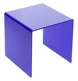 Blue Acrylic Square U Riser in Plexi or Lucite