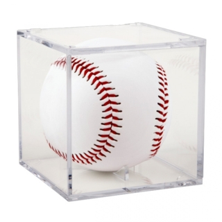 BQ3 Economical Clear Acrylic Baseball and Tennis Ball Display Showcase for Display of Collectible Sports Memorabilia